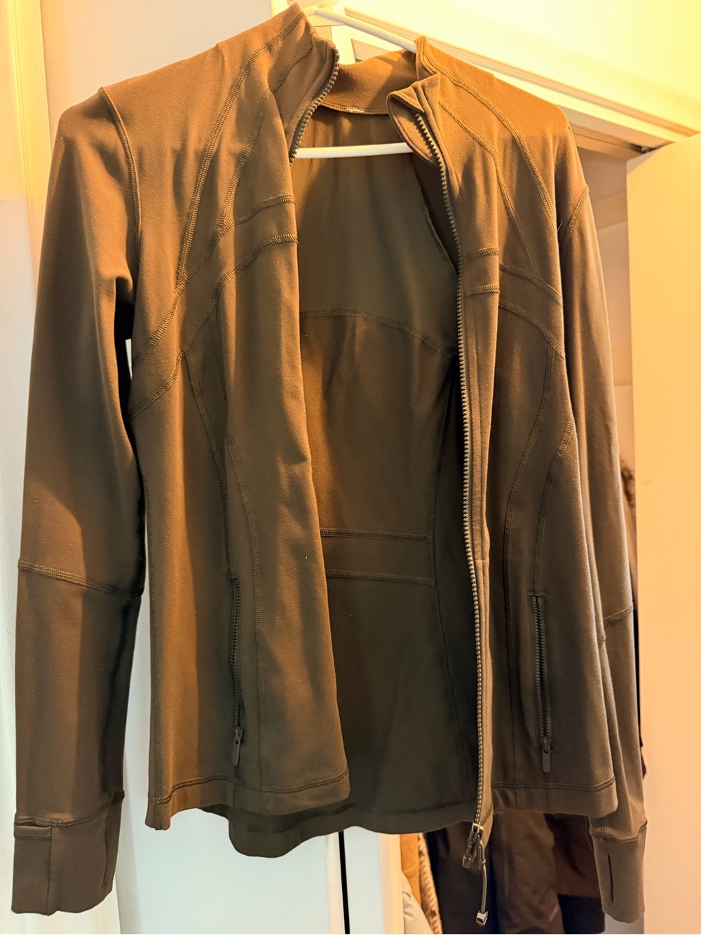 Lululemon Olive Green Define Zip-Front Jacket